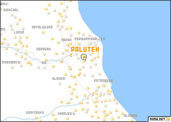 map of Pālūteh