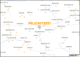 map of Paluzh Vtoroy