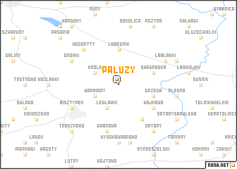 map of Paluzy