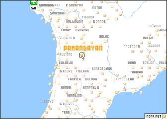 map of Pamandayan