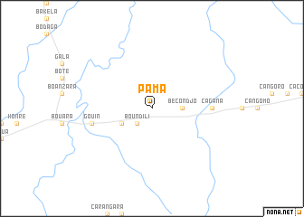 map of Pama