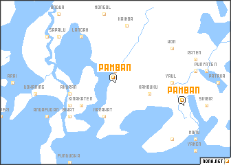 map of Pamban