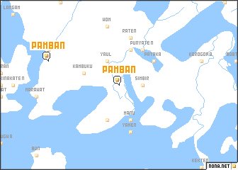 map of Pamban