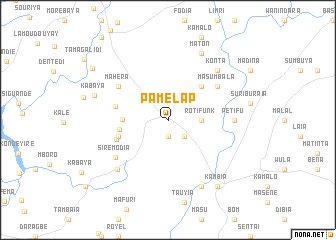 map of Pamélap