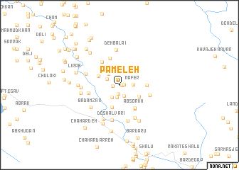 map of Pāmeleh