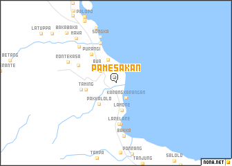 map of Pamesakan