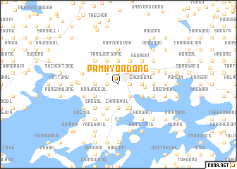 map of Pamhyŏn-dong