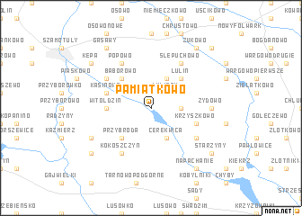 map of Pamiątkowo