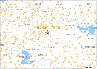 map of Pamjŏl-tong