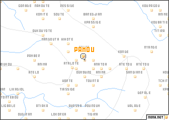 map of Pamou