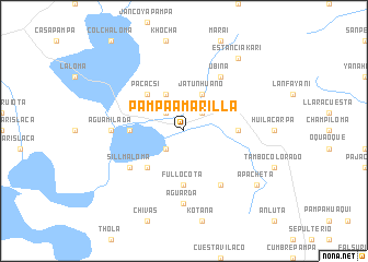 map of Pampa Amarilla