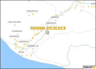 map of Pampa Blanca Chica