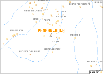 map of Pampa Blanca