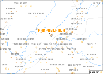 map of Pampa Blanca