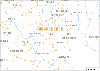 map of Pampa Ccenco