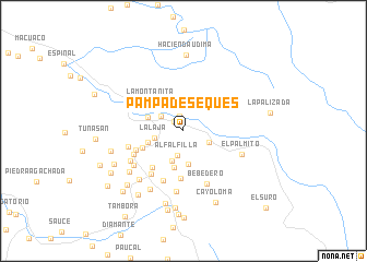 map of Pampa de Seques