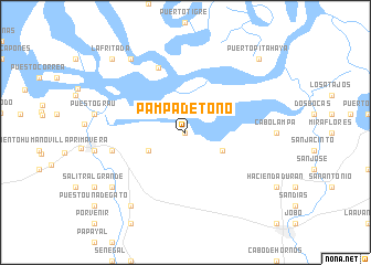 map of Pampa de Tono