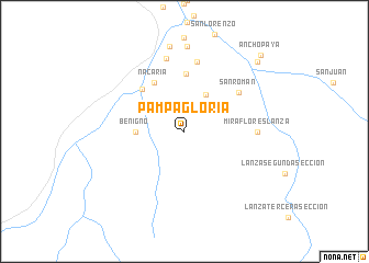 map of Pampa Gloria