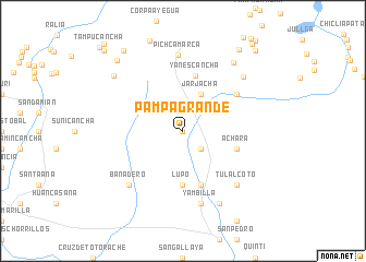 map of Pampa Grande