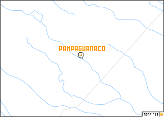 map of Pampa Guanaco