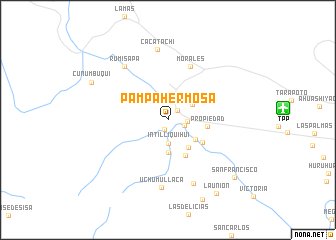 map of Pampa Hermosa