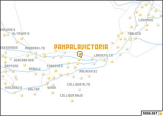map of Pampa La Victoria