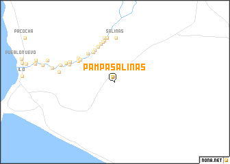 map of Pampa Salinas