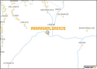 map of Pampa San Lorenzo