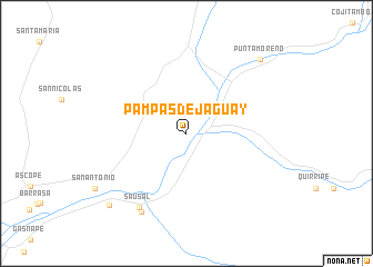 map of Pampas de Jaguay