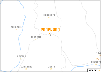 map of Pamplona