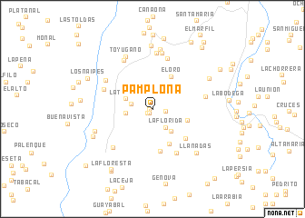 map of Pamplona