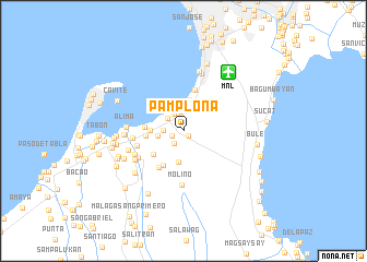 map of Pamplona