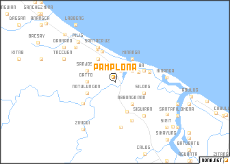 map of Pamplona