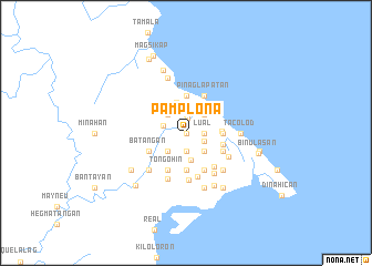 map of Pamplona