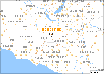 map of Pamplona