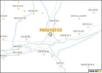 map of Pamukören