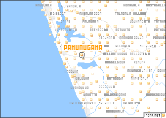 map of Pamunugama