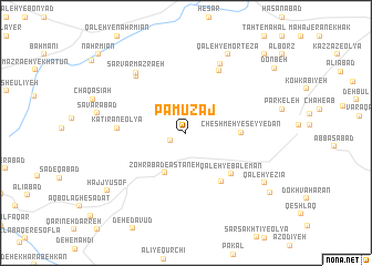 map of Pāmūzaj