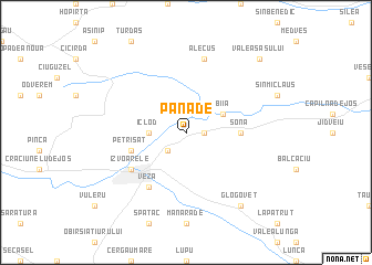 map of Pănade