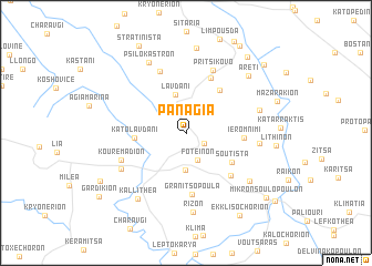 map of Panagía