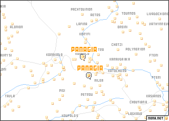 map of Panagía