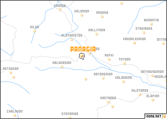 map of Panagía