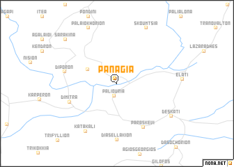 map of Panagía