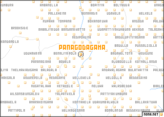 map of Panagodagama