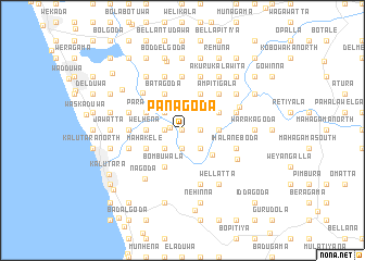 map of Panagoda