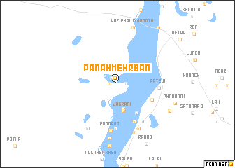 map of Panāh Mehrbān