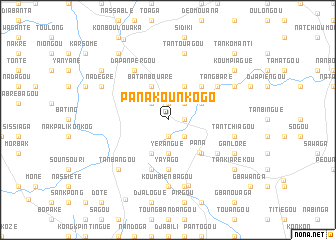 map of Pana Kounkogo