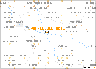 map of Panales del Norte