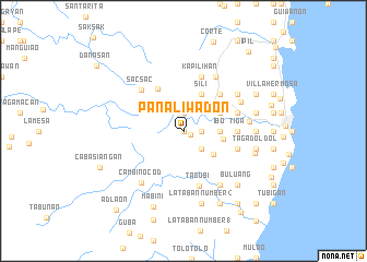 map of Panaliwad-on