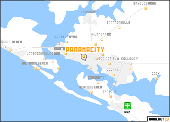 map of Panama City